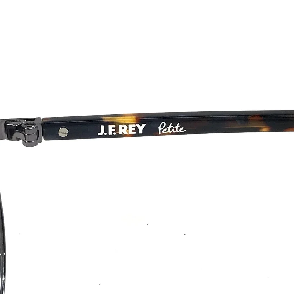 J.F. Rey Petite Eyeglasses Frames PM054 2505 Brown Tortoise Blue Round 46-18-140